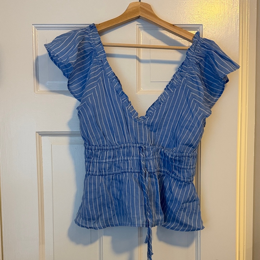 J. Crew Palermo top in Ramie